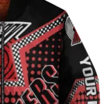 custom portland trail blazers star burst red bomber jacket best selling