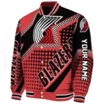 custom portland trail blazers star burst red varsity jacket best selling.webp