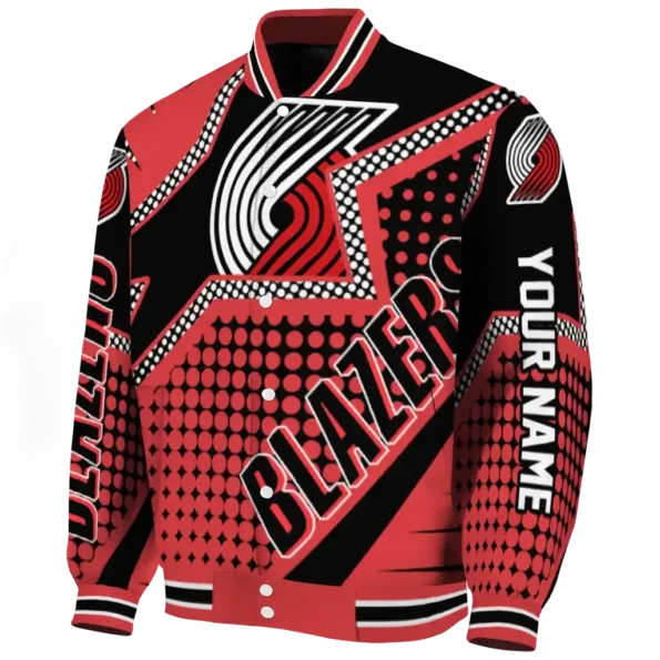 custom portland trail blazers star burst red varsity jacket best selling.webp