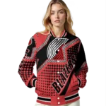 custom portland trail blazers star burst red varsity jacket best selling.webp