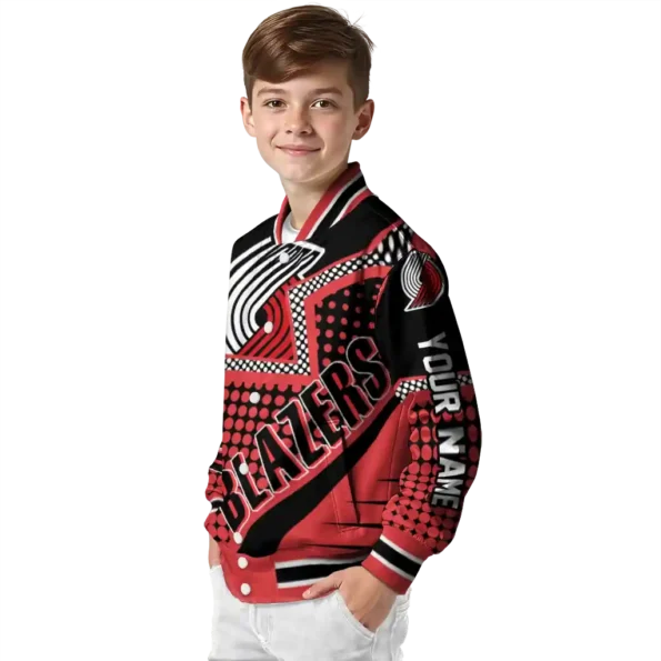 custom portland trail blazers star burst red varsity jacket trendy.webp