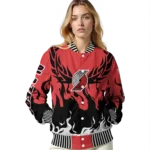 custom portland trail blazers winged blaze red white varsity jacket best selling.webp