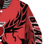custom portland trail blazers winged blaze red white varsity jacket best selling.webp
