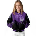 custom sacramento kings flame border purple black varsity jacket best selling.webp
