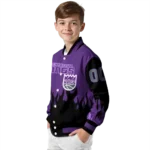 custom sacramento kings flame border purple black varsity jacket best selling.webp