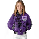 custom sacramento kings hexagon cluster purple black varsity jacket best selling.webp