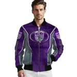 custom sacramento kings power plate purple bomber jacket best selling