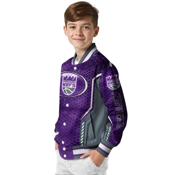 custom sacramento kings power plate purple varsity jacket trendy.webp
