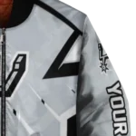 custom san antonio spurs chevron angles silver bomber jacket best selling