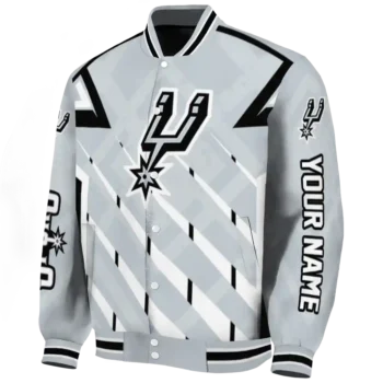 custom san antonio spurs chevron angles silver varsity jacket best selling.webp