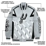 custom san antonio spurs chevron angles silver varsity jacket best selling.webp