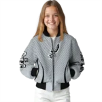 custom san antonio spurs chevron arrow silver bomber jacket best selling