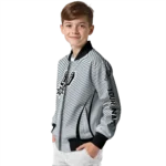 custom san antonio spurs chevron arrow silver bomber jacket best selling