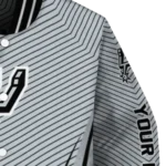 custom san antonio spurs chevron arrow silver varsity jacket best selling.webp