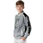 custom san antonio spurs hexagon grid silver varsity jacket best selling.webp