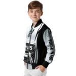 custom san antonio spurs mesh effect silver black bomber jacket best selling