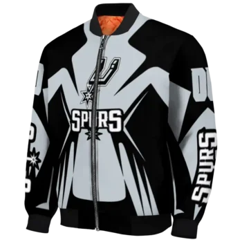 custom san antonio spurs spider mark silver bomber jacket best selling