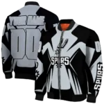 custom san antonio spurs spider mark silver bomber jacket best selling