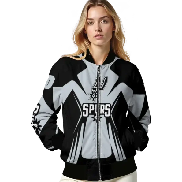 custom san antonio spurs spider mark silver bomber jacket latest model