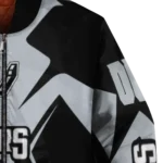 custom san antonio spurs spider mark silver bomber jacket best selling