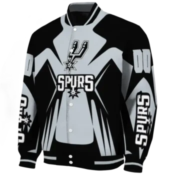 custom san antonio spurs spider mark silver varsity jacket best selling.webp