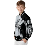 custom san antonio spurs spider mark silver varsity jacket best selling.webp