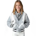 custom san antonio spurs v stripes silver white varsity jacket best selling.webp