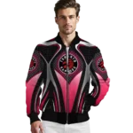custom toronto raptors mesh chest black bomber jacket best selling