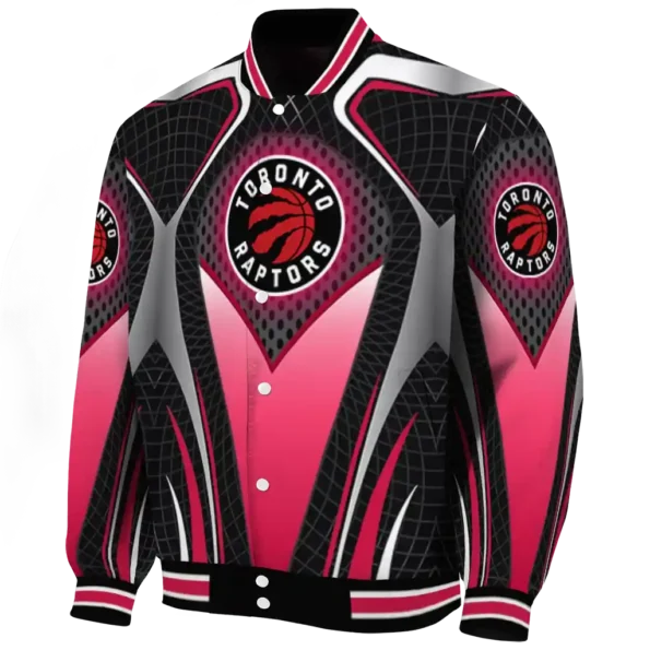 custom toronto raptors mesh chest black varsity jacket best selling.webp