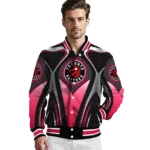 custom toronto raptors mesh chest black varsity jacket best selling.webp
