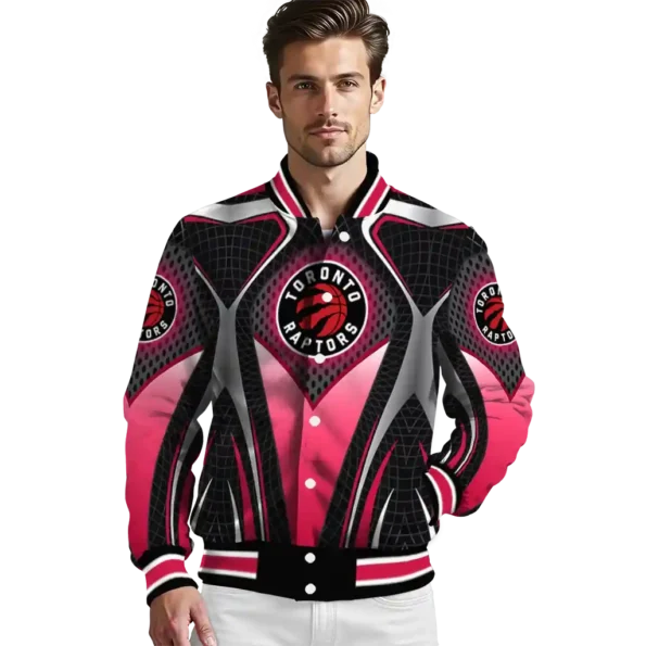 custom toronto raptors mesh chest black varsity jacket high quality.webp
