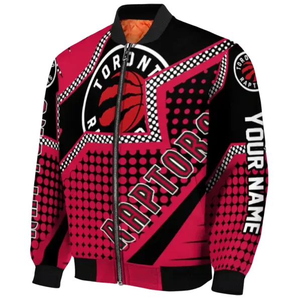 custom toronto raptors star burst red bomber jacket best selling