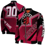 custom toronto raptors star burst red bomber jacket best selling