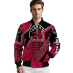 custom toronto raptors star burst red bomber jacket best selling