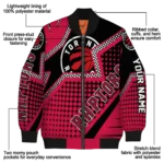 custom toronto raptors star burst red bomber jacket best selling