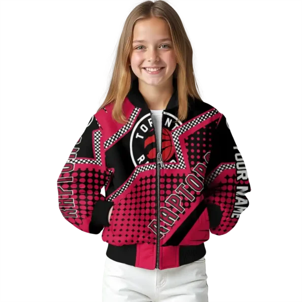 custom toronto raptors star burst red bomber jacket top rated