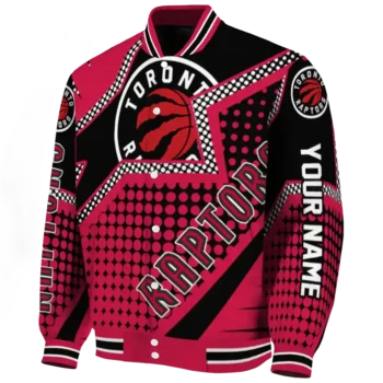 custom toronto raptors star burst red varsity jacket best selling.webp