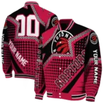 custom toronto raptors star burst red varsity jacket best selling.webp