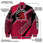 custom toronto raptors star burst red varsity jacket best selling.webp