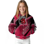 custom toronto raptors star burst red varsity jacket best selling.webp