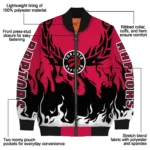 custom toronto raptors winged blaze red white bomber jacket best selling