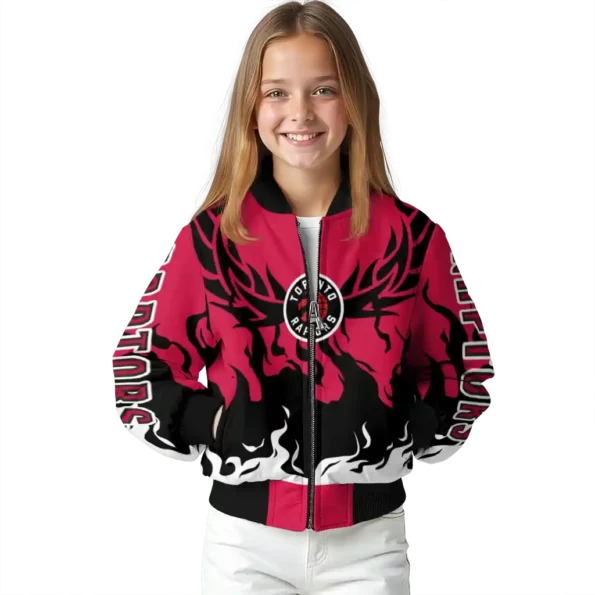 custom toronto raptors winged blaze red white bomber jacket top rated