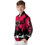 custom toronto raptors winged blaze red white bomber jacket best selling