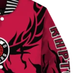 custom toronto raptors winged blaze red white varsity jacket best selling.webp