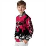 custom toronto raptors winged blaze red white varsity jacket best selling.webp