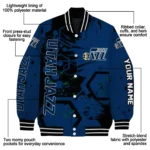 custom utah jazz hexagon cluster navy black varsity jacket best selling.webp