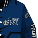 custom utah jazz hexagon cluster navy black varsity jacket best selling.webp