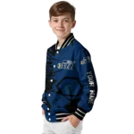 custom utah jazz hexagon cluster navy black varsity jacket best selling.webp