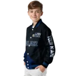custom utah jazz hexagon mesh navy black varsity jacket best selling.webp