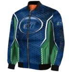 custom utah jazz power plate navy bomber jacket best selling